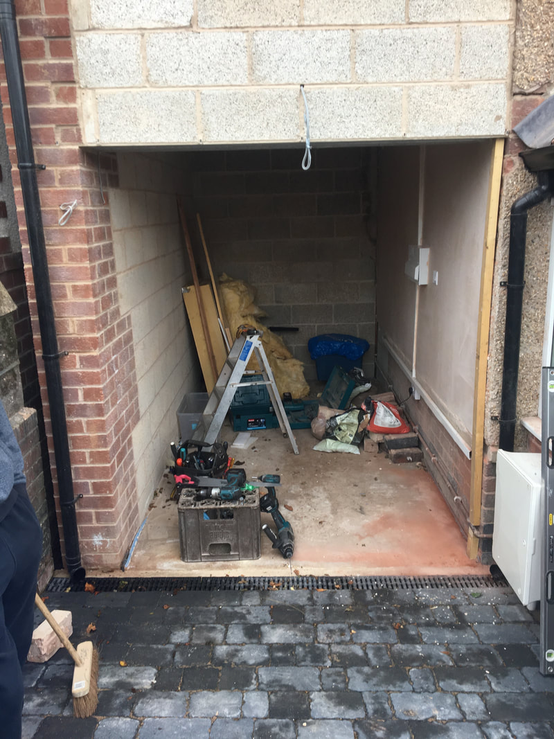 before garage door install Sheffield