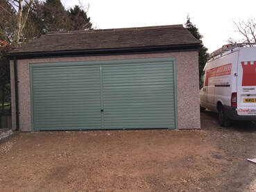 Double Garage Door installed in the Peak District